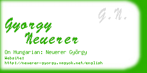 gyorgy neuerer business card